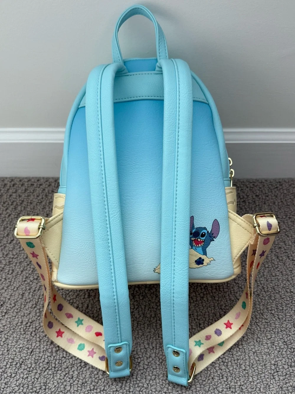 NWOT Disney Parks Loungefly Mini Backpack - Summer Stitch Beach